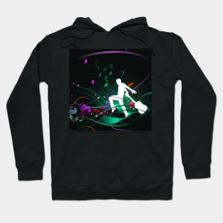 Music Love Digital Art Hoodie